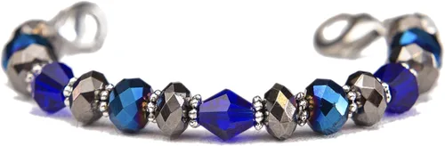 Miniatura 31 de Pulsera elástica de alerta médica, pulsera de identificación médica de repuesto intercambiable, etiqueta de identificación no incluida, cristales