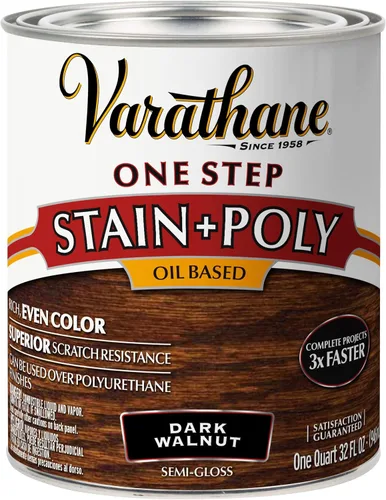 Miniatura 2 de Varathane 243867 - Tinte de una sola aplicación a base de aceite + Spray de poliuretano, 340 g, Rojo Caoba rojo (Red Mahogany)