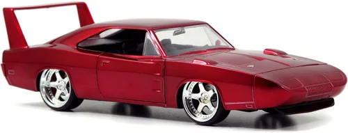 Miniatura 6 de Jada Toys Fast & Furious Dom's Dodge Charger Daytona - Coche fundido a presión, escala 1:24, color rojo (97060)