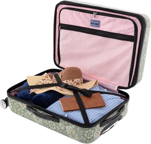 Miniatura 4 de Travelers Club Bella Caronia Deluxe - Juego de equipaje y accesorios de viaje unisex de 20 pulgadas, 3 piezas o 7 piezas