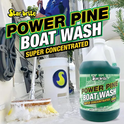 Miniatura 5 de STAR BRITE Power Pine Boat Wash Super Concentrate – 128oz hace 384 galones, cera y pulido seguro (093700)