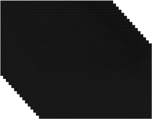 Guakicae 60 hojas de cartulina negra de 4 x 6 pulgadas, papel grueso de 300 gsm/110 libras, papel plano pesado para hacer tarjetas de bricolaje,