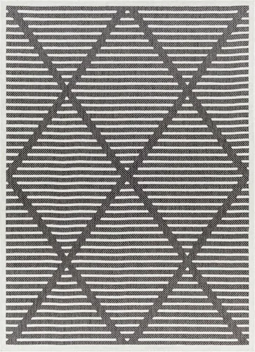 Miniatura 20 de Hauteloom Eris - Alfombra para exteriores, alfombra de patio para porche, exterior, alfombra impermeable, geométrica, marrón, crema, beige, 2 x 2
