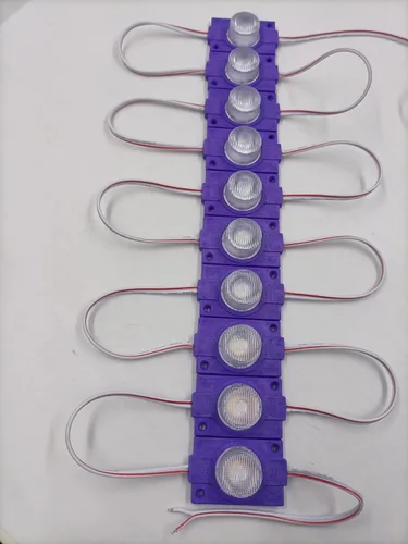 Q QINGCHEN - Módulo LED púrpura de 12 V con lente de 2.0 W para caja de luz con cinta adhesiva en la parte posterior (paquete de 20 unidades)