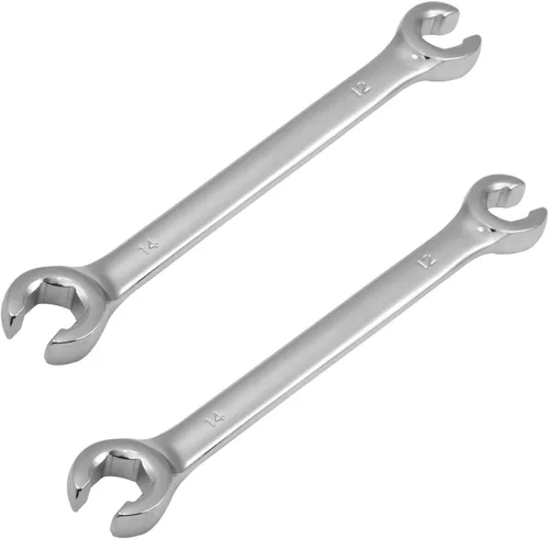 Miniatura 9 de Utoolmart Llave de tuerca de destello, 0.945 in x 1.063 in, doble extremo abierto, acero de alto carbono chapado en cromo espejo, para mantenimiento