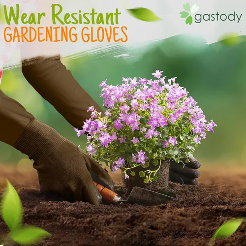 Miniatura 6 de Guantes de jardinería de manga larga para mujeres y hombres, guantes de jardín de puño largo, multiusos, resistentes para exteriores e interiores