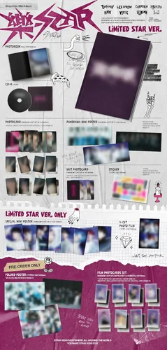 Miniatura 4 de Stray Kids -Star Rock-Star 8th Mini Album Full 12 Versión SET Limited STAR Version+ROCK Version+ROLL Version+HEADLINER Version+POSTCARD 8 Version