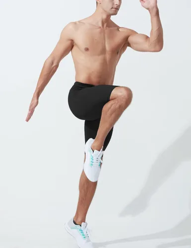 Miniatura 6 de MIZOK Pantalones cortos de compresión elásticos para hombre con bolsillo
