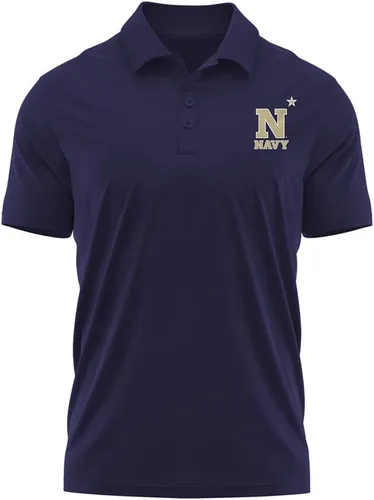 Miniatura 19 de Camisa polo deportiva oficial de la NCAA Collegiate para hombre, colección con logotipo en el pecho izquierdo