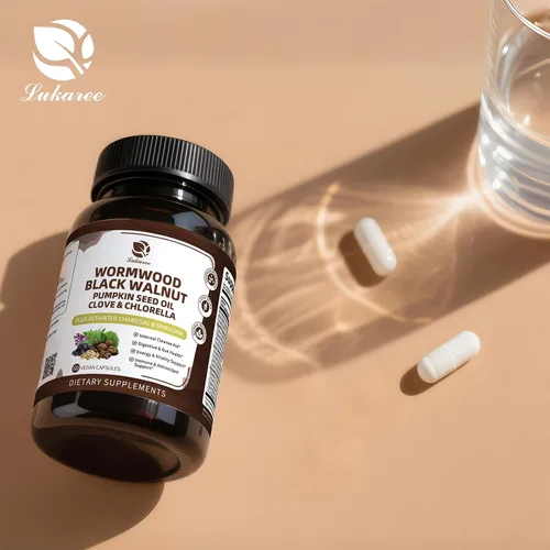 Miniatura 9 de Limpieza de nogal negro de ajenjo para humanos 1200 mg – Ultra limpieza intestinal y salud digestiva con aceite de semilla de calabaza, clavo
