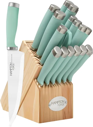 Miniatura 8 de Hampton Forge Epicure True Aqua - Juego de cuchillos (15 piezas)