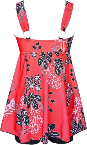Miniatura 3 de DANIFY - Traje de baño de talla extragrande de dos piezas para mujer, tankini con control de abdomen, traje de baño de dos piezas