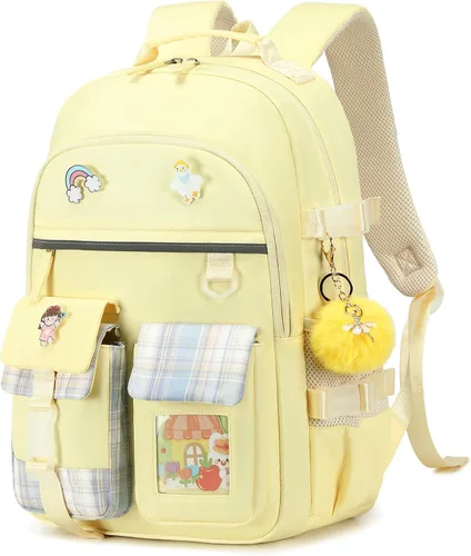Miniatura 14 de Mochila para Niñas de 15.6 Pulgadas para Laptop, Bolsa Escolar para Niños de Primaria y Universidad, Mochilas y Bolsas de Libros para Niñas, Azul