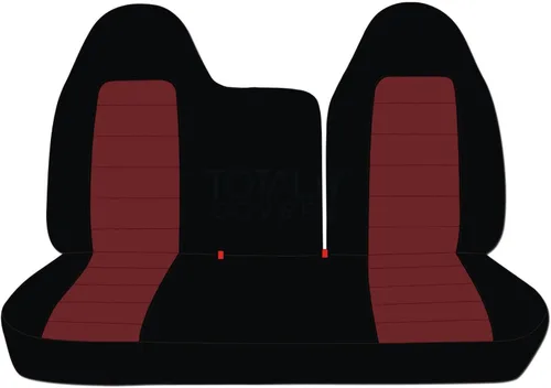 Miniatura 8 de Totally Covers Compatible con fundas de asiento de camión de dos tonos 1997-1998 Ford F-150 F-250 (banco dividido delantero 40/60) sin
