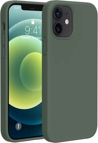 Miniatura 272 de Miracase Funda diseñada para iPhone 13, con protector de pantalla de vidrio templado, forro de microfibra suave antiarañazos, funda de goma