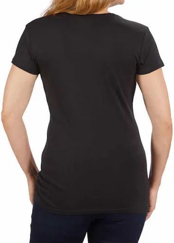 Miniatura 2 de Kirkland Signature Camiseta peruana de algodón Pima de manga corta con cuello en V para mujer