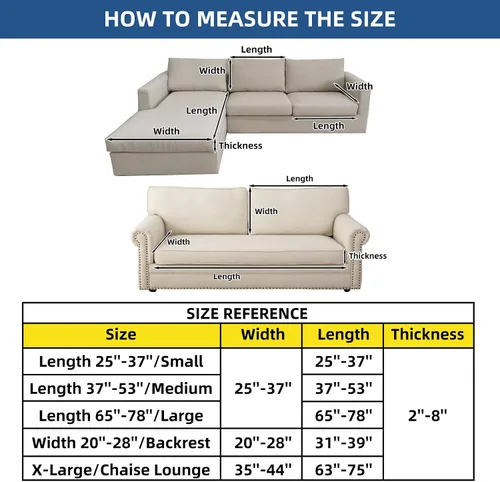Miniatura 6 de Eismodra - Funda de sofá modular y en forma de L, funda para chaise longue, funda elástica mágica para sofá de 3 cojines en forma de L, funda