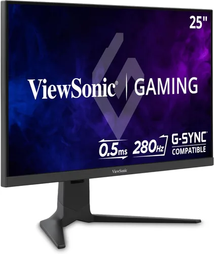 ViewSonic XG2536 Monitor para juegos de 25 pulgadas 1080p, IPS con 280Hz y 0.5 ms para rendimiento de juegos élite, FreeSync Premium y compatible