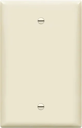 Miniatura 33 de ENERLITES - Placas para pared de dispositivo en blanco, acabado brillante, cubiertas de salida en blanco de tamaño mediano, 1 banda, 4.88 x 3.11