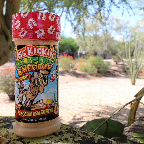 Miniatura 7 de ASS KICKIN' Condimento de palomitas de maíz cheddar de jalapeño, ideal para palomitas de maíz gourmet o alitas de pollo y carne, rellenos perfectos