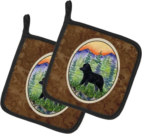 Miniatura 228 de Caroline's Treasures SS8617PTHD - Juego de soportes para ollas de cocina resistentes al calor, almohadillas calientes para horno para cocinar, Husky