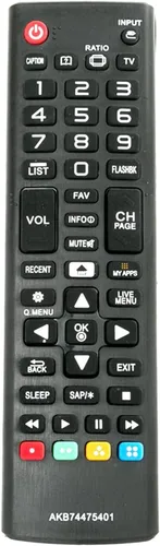 AKB74475401 Reemplazo de control remoto para LG TV 43LF5900 43UF6400 43UF6430 43UF6800 43UF6900 43UF7590 43UF7600 49LF5900 49UF6400 49UF6400 6430