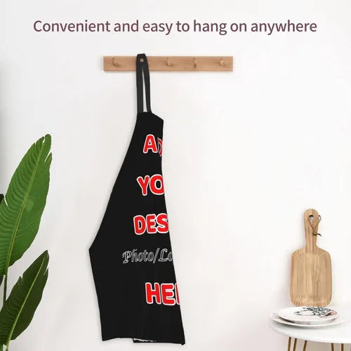 Miniatura 5 de Delantal unisex personalizado delantal de cocina personalizado Delantal de cocina Personalizar Nombre Imagen Parrilla Cocinero Delantal de Chef