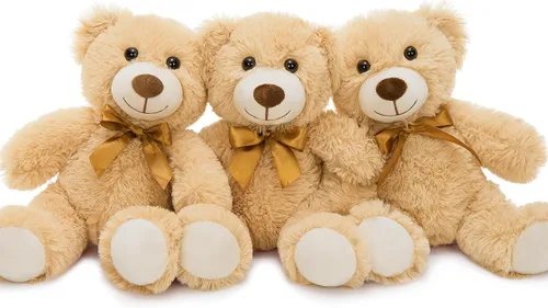 Miniatura 7 de MorisMos 10 Osos de Peluche a Granel para Baby Shower, Osos de Peluche Lindos de 14 Pulgadas Animales de Peluche de Felpa, Pequeños Osos de Peluche