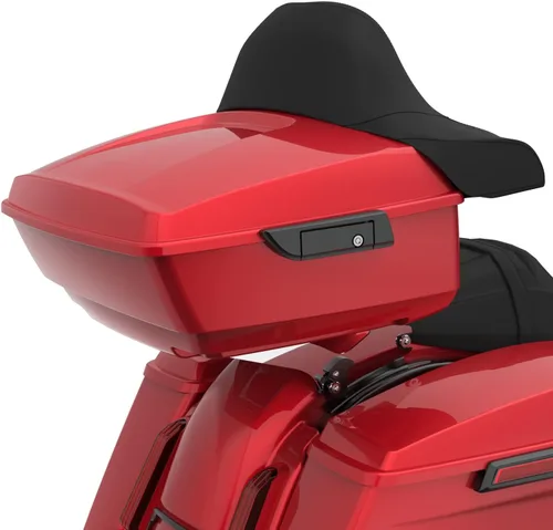 Miniatura 110 de Moto Onfire King Tour - Maletero con almohadilla de respaldo para Harley Touring 1997+ (Barracuda Silver)