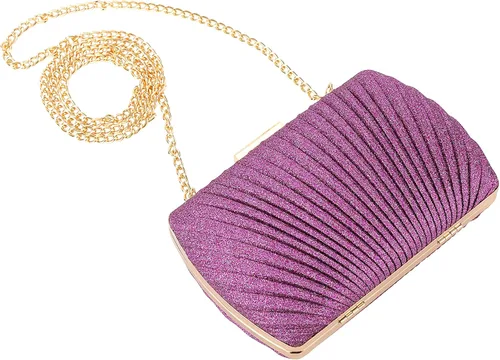 Miniatura 5 de Savatano Bolso de mano dorado, bolsos de mano dorados para mujer, para noche, boda, cóctel, fiesta, bolsa de noche, bolso cruzado de hombro..