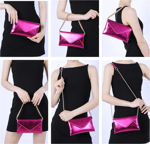 Miniatura 2 de Bolso de mano de noche para mujer, bolso cruzado pequeño, bolso de hombro brillante para boda, graduación, fiesta, cita