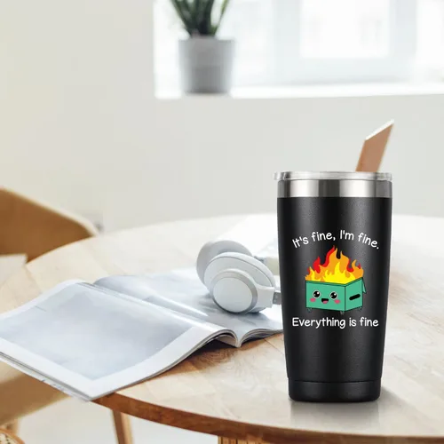 Miniatura 2 de MASGALACC Accesorios de escritorio Dumpster Fire Regalos para mujeres hombres compañeros de trabajo empleados - divertidos accesorios de escritorio