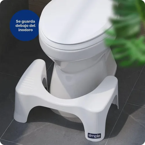 Miniatura 5 de Squatty Potty Simple Curve - Taburete de inodoro para baño, 7 pulgadas, color blanco