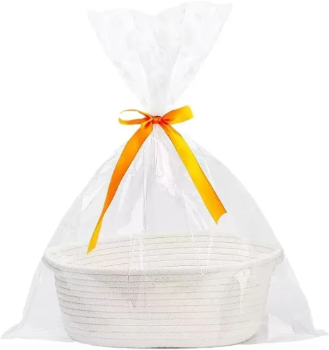 Miniatura 13 de CREVENT Set de regalo de bienvenida para bebé con cesta de almacenamiento con 2 mantas + 1 manta de seguridad + 1 etiqueta + 1 bolsa de regalo