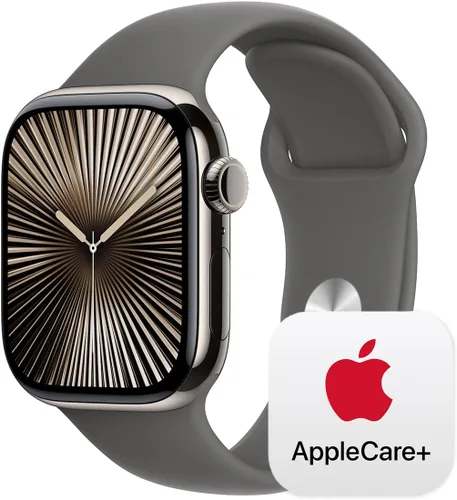 Miniatura 27 de Apple Watch Series 10 [GPS 42 mm] Smartwatch con caja de aluminio negro brillante y correa deportiva negra - M/L. Rastreador de fitness, aplicación