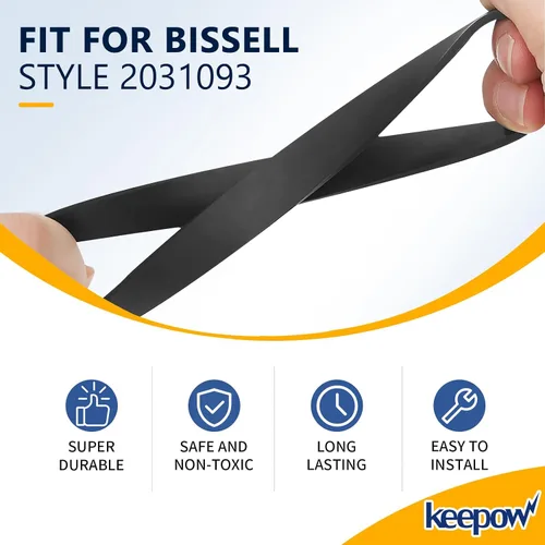 Miniatura 3 de KEEPOW Correa de repuesto para aspiradora Bissell PowerForce Helix Turbo 2191, 2191U, 2190, 2252, 2253, 2254, 22543, 1700, 1701, 1797, 1793, 2691
