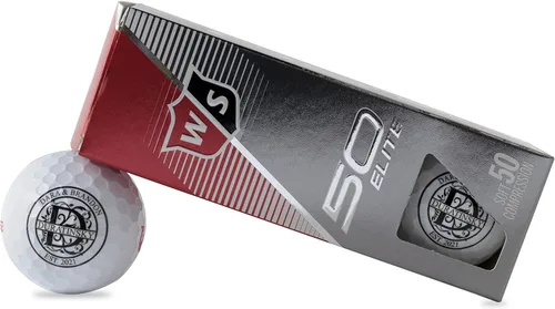 Miniatura 14 de Pelotas de golf personalizadas, manga de 3 pelotas de golf Wilson Staff Elite, diseños de monograma personalizados para añadir tu nombre e iniciales