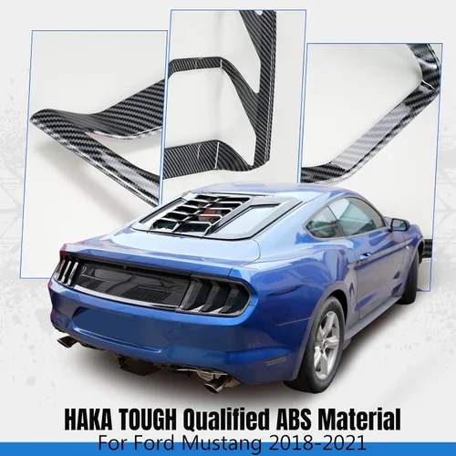 Miniatura 7 de HAKA TOUGH Cubierta de lámpara de luz trasera + marco de luces traseras para Ford Mustang 2018 2019 2020 2021 luces traseras marco biseles anillo