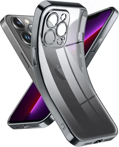 Supdeal Funda transparente para iPhone 13 Pro, no amarillea, protección de cámara, probada en caídas de grado militar, transparente, a prueba de