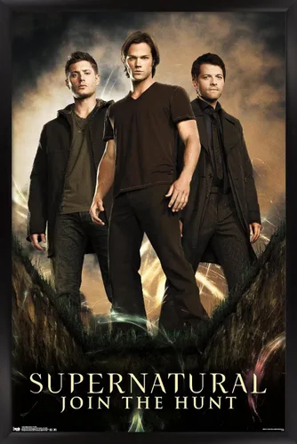 Miniatura 7 de Trends International Supernatural - Póster de pared de grupo, 14.725 x 22.375 pulgadas, versión con marco de madera tipo granero