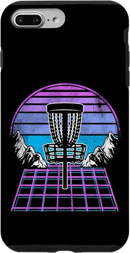 Miniatura 11 de Disco Golf Basket 90s Synthwave Sunset Retrowave Frisbee Golf Case para iPhone 15