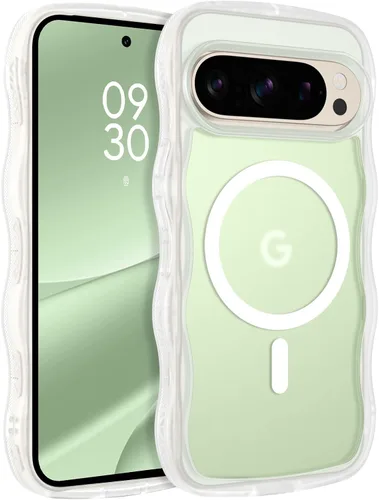 Miniatura 9 de BENTOBEN Magnetic for Google Pixel 10 Case Cute, Curly Wavy Pixel10 Case [Compatible with MagSafe], Anti-Slip Shockproof Matte Slim Women Girls Boys