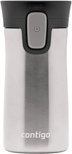 Miniatura 6 de Contigo Pinnacle Autoseal - Taza de viaje térmica de acero inoxidable, termo al vacío, vaso a prueba de fugas, taza de café con tapa fácil