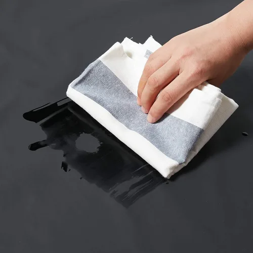 Miniatura 3 de VWELL Delantal impermeable de goma de vinilo, 41.5 pulgadas, resistente a productos químicos, para lavavajillas, trabajo de laboratorio, carnicería