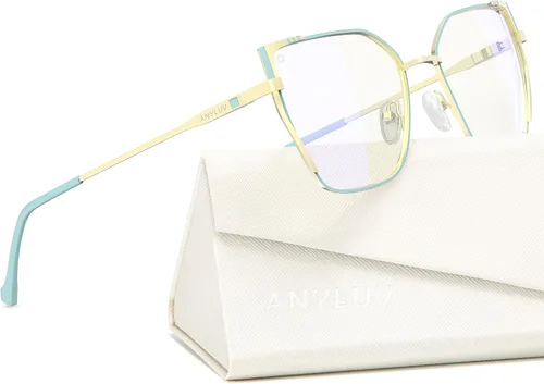 Miniatura 19 de ANYLUV Gafas de luz azul para mujeres y hombres, lentes de bloqueo de luz azul para mujer, anteojos de computadora antifatiga ocular