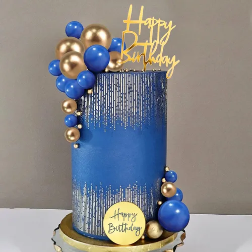 25 PIEZAS Decoración de Pastel de Cumpleaños de Acrílico con Números 0-9, Decoración de Tarta con Corona, Decoración de Pastel en Forma de Bola