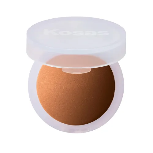 Miniatura 10 de Kosas Cloud Set Polvo fijador prensado – Polvo facial translúcido con control de brillo, acabado mate suave, aireado (porcelana transparente)