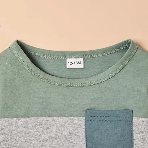 Miniatura 47 de Ropa de otoño e invierno para bebé, trajes de niño pequeño, sudadera de manga larga, sudadera de retazos y pantalones, 2 piezas, 12 meses a 5 años