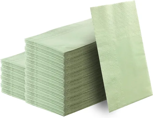 50 servilletas de 3 capas de color verde salvia de 13 x 15.7 pulgadas, servilletas de baño para invitados, servilletas de postre, toallas de mano 50