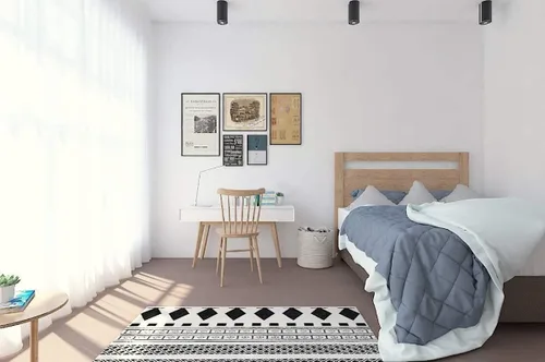 Miniatura 4 de Safiyya Papel tapiz de despegar y pegar de 314.9"x17.7" pulgadas, papel de contacto blanco, color sólido, papel tapiz removible, autoadhesivo